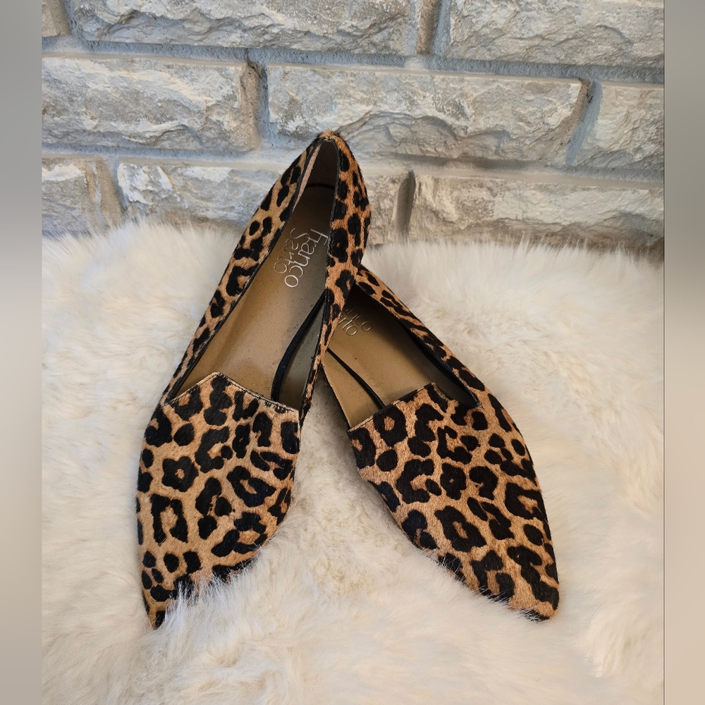 🐆 Franco Sarto Leopard Loafer - Block Hardware Heel